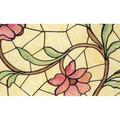 FOIL STAINED GLASS 90CM PATIFIX FLOWERS - Самозалепващо се фолио<<<Декорации<<<Мебели и интериор<<<Praktiker