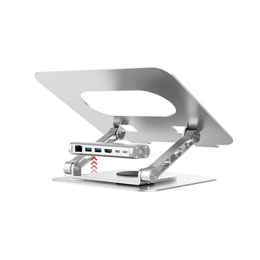 Folding and Adjustable Laptop Stand Unitek D1109B01 Aluminium - Монтиране на екрани<<<Електроника Периферни и резервни