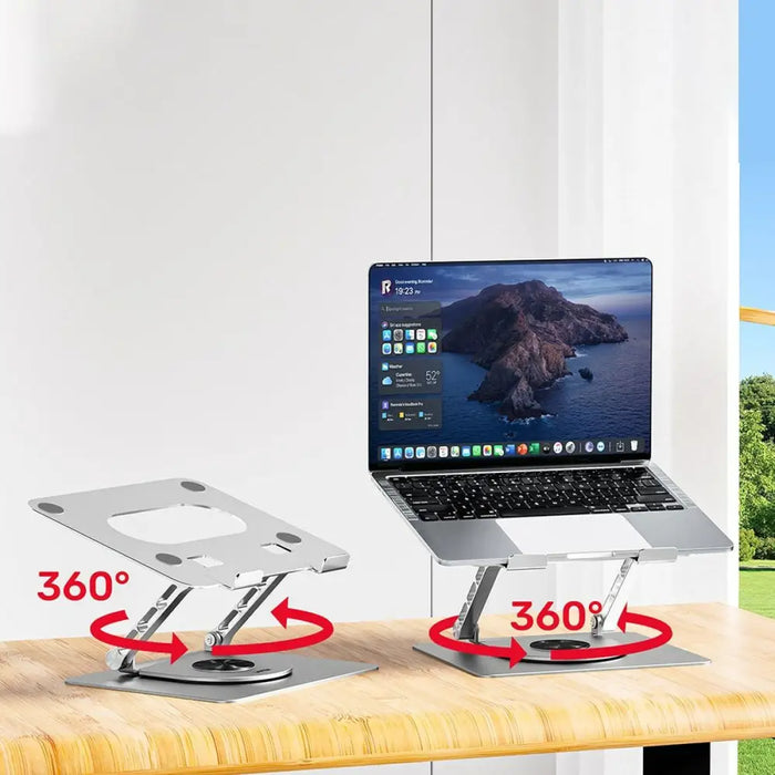 Folding and Adjustable Laptop Stand Unitek OT180SL01 Aluminium - Монтиране на екрани<<<Електроника Периферни и резервни
