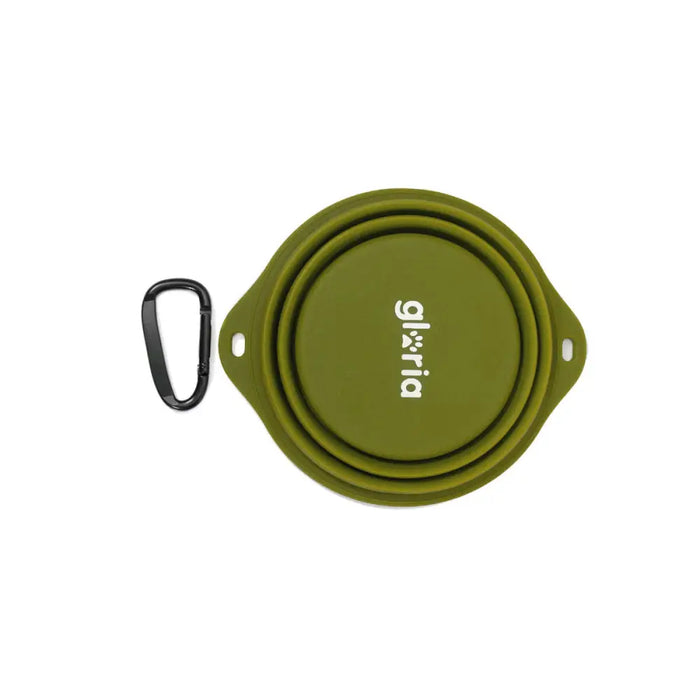 Folding Pet Bowl Gloria Green Silicone Aluminium 550 ml - Домашни Животни<<<Дом Градина<<<BigBuy&&&Купички за храна и