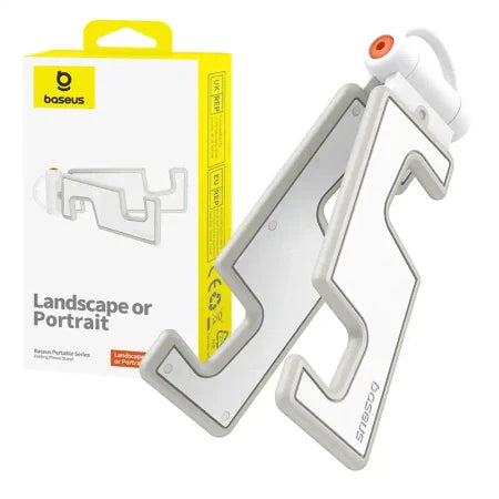 Folding Phone Stand Baseus (white) - Straps mounts and holders<<<Mounts<<<Tripods<<<Selfie Sticks<<<Booms<<<Photo