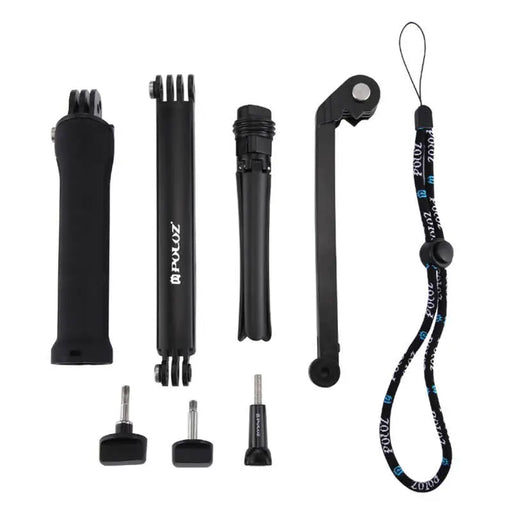 Folding Stick Selfie Stick/Tripod PU202 black - Booms and selfie sticks<<<Mounts<<<Tripods<<<Selfie
