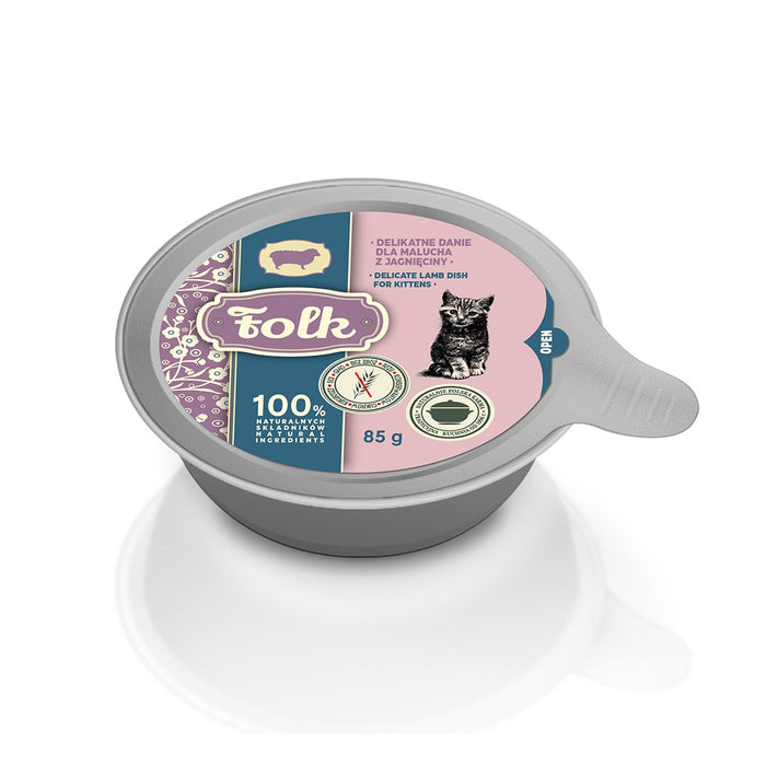 FOLK Kitten Delicate lamb dish - wet cat food - 85g