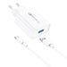 Foneng EU13 18W Wall Charger + USB to USB-C Cable 3A (White) - mains chargers<<<Chargers<<<GSM Accessories<<<InnproXML