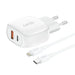Foneng EU41 USB-C + USB-A 20W network charger + USB-C - Lightning cable (white) - mains chargers<<<Chargers<<<GSM