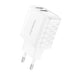 Foneng EU53 20W 2xUSB-A 2.4A network charger (White) + USB-A toLightning cable - mains chargers<<<Chargers<<<GSM