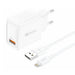 Foneng EU54 18W USB-A 3A mains charger (White) + USB-A to Lightning cable - mains chargers<<<Chargers<<<GSM