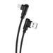 Foneng X70 Angled USB to Micro USB Cable 3A 1m (Black) - USB to Micro USB<<<USB cables<<<GSM Accessories<<<InnproXML