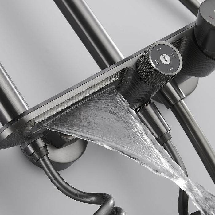 Shower Column Fontastock Grey Stainless steel ABS H 1/2" Mixer Tap