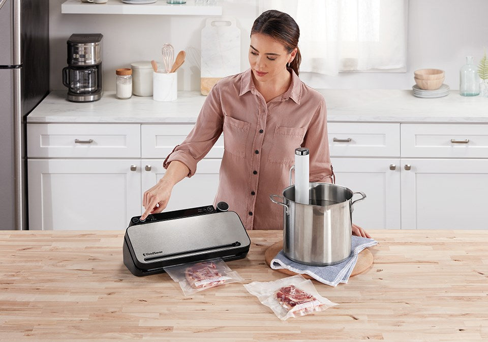 FoodSaver VS3190X vacuum sealer Black, Stainless steel