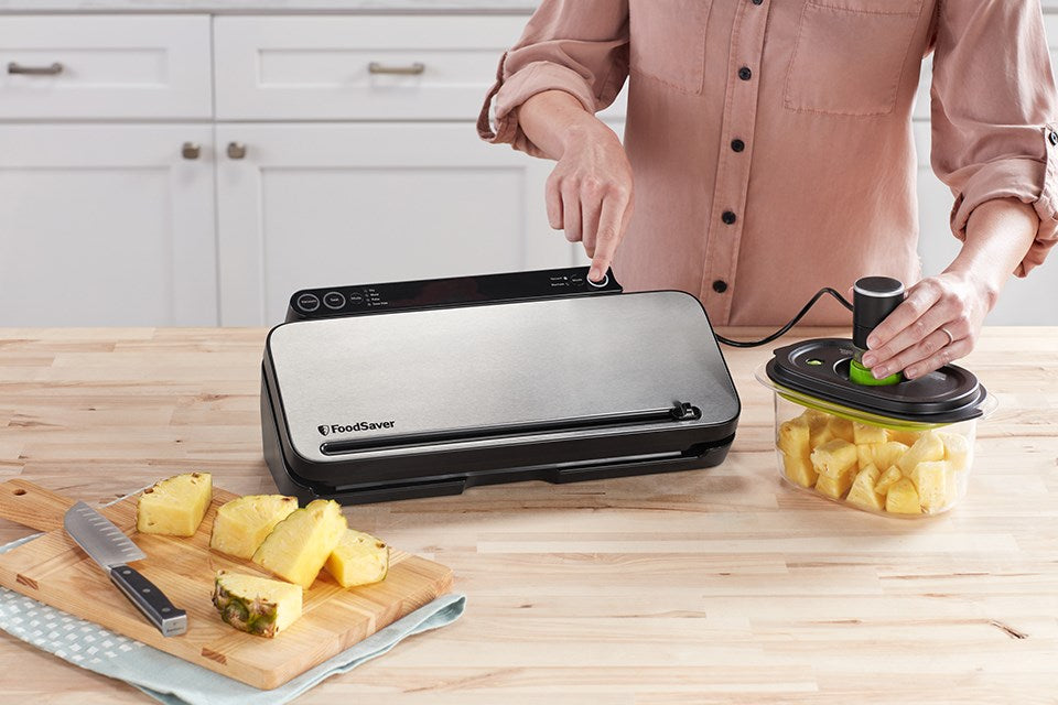 FoodSaver VS3190X vacuum sealer Black, Stainless steel