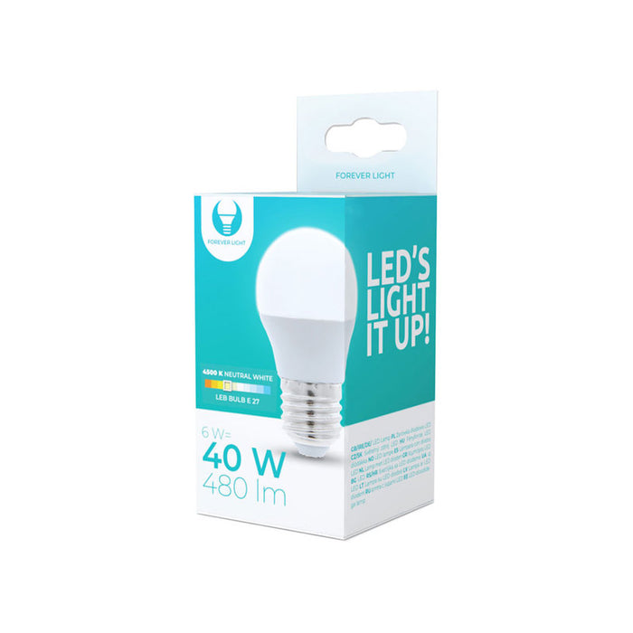 LED BULB E27 6W 4500K 480 LM, FOREVER LIGHT BALL