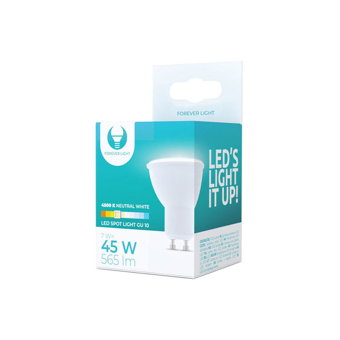 LED BULB GU10 7W 4500K 565 LM FOREVER LIGHT