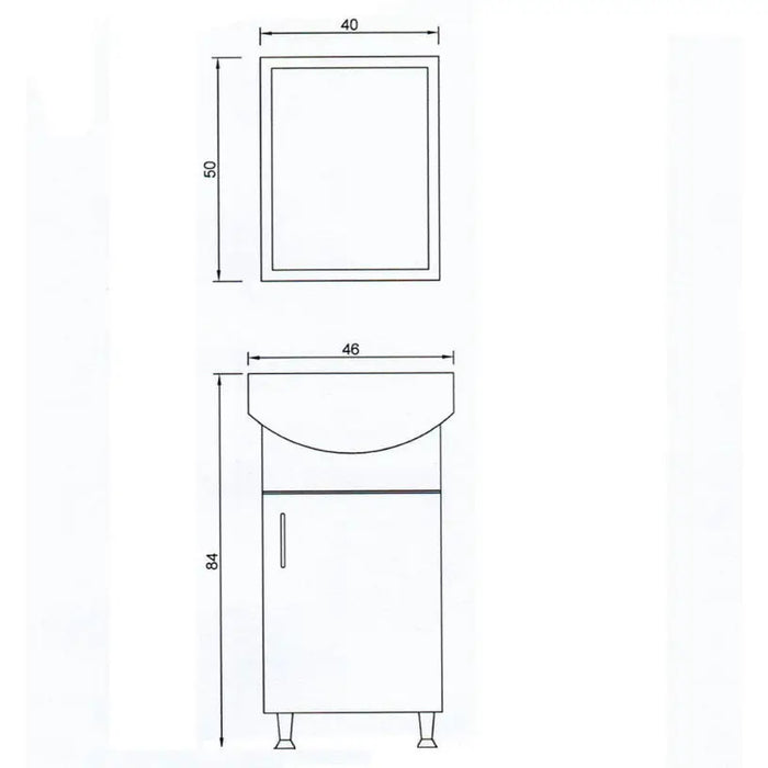 FORMA VITA OPAL 3 BATHROOM FURNITURE SET - Мебели<<<Мебели и огледала за баня<<<Баня<<<Praktiker&&&Мебели за