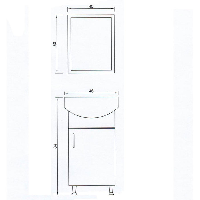 FORMA VITA OPAL 3 BATHROOM FURNITURE SET