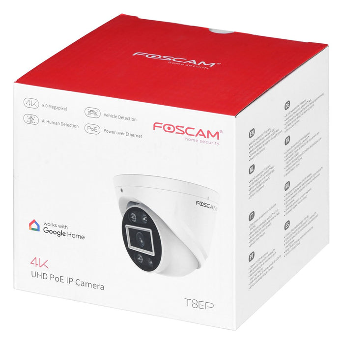FOSCAM T8EP 8MP POE IP Camera White