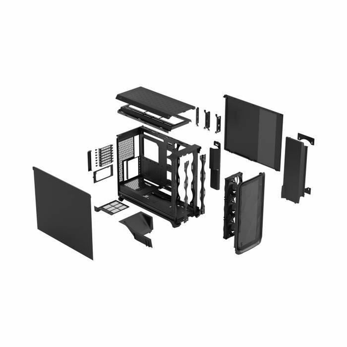 ATX Semi-tower Box Fractal Black