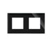 FRAME DOUBLE GLASS BLACK LUXON - Ключове и контакти<<<Електроматериали<<<Praktiker&&&Ключове и