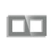 FRAME DOUBLE GLASS GRAY LUXON - Ключове и контакти<<<Електроматериали<<<Praktiker&&&Ключове и