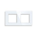 FRAME DOUBLE GLASS WHITE LUXON - Ключове и контакти<<<Електроматериали<<<Praktiker&&&Ключове и