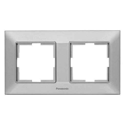 FRAME DOUBLE HORIZONTAL LIGHT GRAY PANASONIC Arkedia Slim - Ключове и контакти<<<Електроматериали<<<Praktiker&&&Ключове