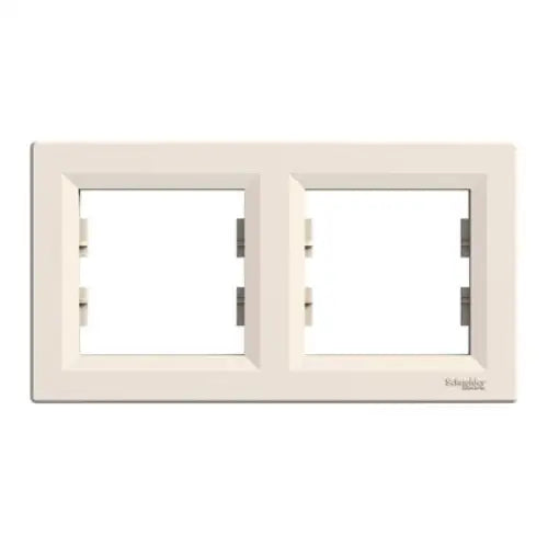 FRAME DOUBLE SCHNEIDER Asfora - Ключове и контакти<<<Електроматериали<<<Praktiker&&&Ключове и