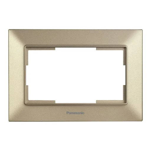 FRAME FOR DOUBLE CONTACT BRONZE PANASONIC Arkedia Slim - Ключове и контакти<<<Електроматериали<<<Praktiker&&&Ключове и