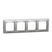 FRAME QUAD ALUMINUM SCHNEIDER SEDNA (SDD313804) - Ключове и контакти<<<Електроматериали<<<Praktiker&&&Ключове и