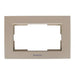 FRAME SINGLE FOR DOUBLE CONTACT BRONZE IP20 KARRE+ PANASONIC - Ключове и