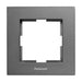 FRAME SINGLE PANASONIC KARRE+ DARK GRAY - Ключове и контакти<<<Електроматериали<<<Praktiker&&&Ключове и