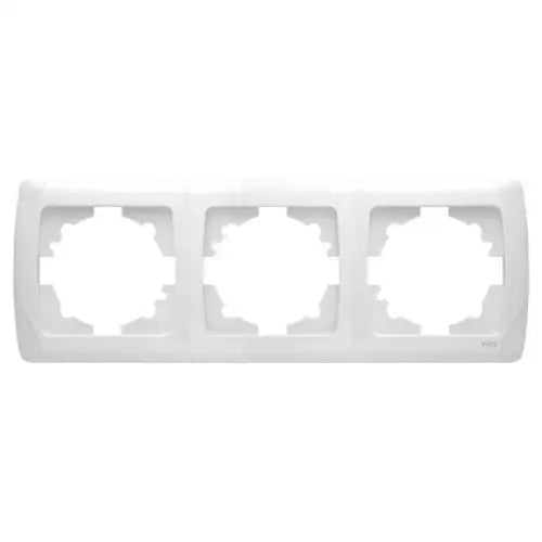 FRAME TRIPLE HORIZONTAL VIKO BY PANASONIC Carmen - Ключове и контакти<<<Електроматериали<<<Praktiker&&&Ключове и