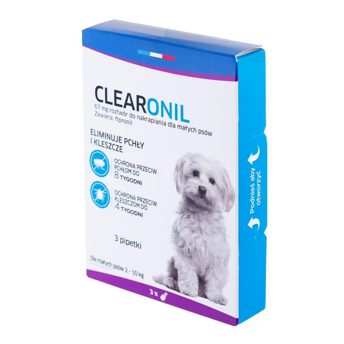 FRANCODEX Clearonil Small breed - anti-parasite drops for dogs - 3 x 67 mg - Grooming (for dogs)DLP-PIE<<<For
