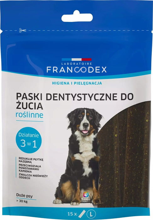 FRANCODEX Dental Strips L - dog treat - 15