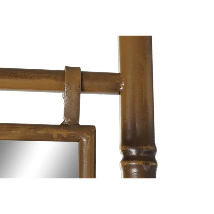 Free-Standing Towel Rack DKD Home Decor Mirror Metal Mustard (55 x 3 x 190 cm) - Баня<<<Дом Градина<<<BigBuy&&&Завеси и