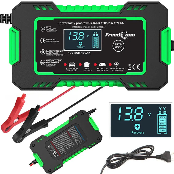 FreedConn RJ-C 120501A 12V 6A battery charger - RectifiersESA-PRO<<<Car electronicsESA<<<ActionPL