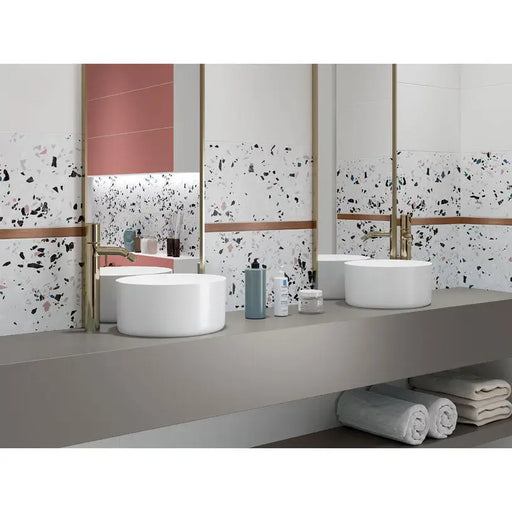 FRIEZ CERSANIT METAL COOPER BORDER MATT 3X75 - Стенни плочки и декорация<<<Плочки и лайстни<<<Баня<<<Praktiker&&&Стенни
