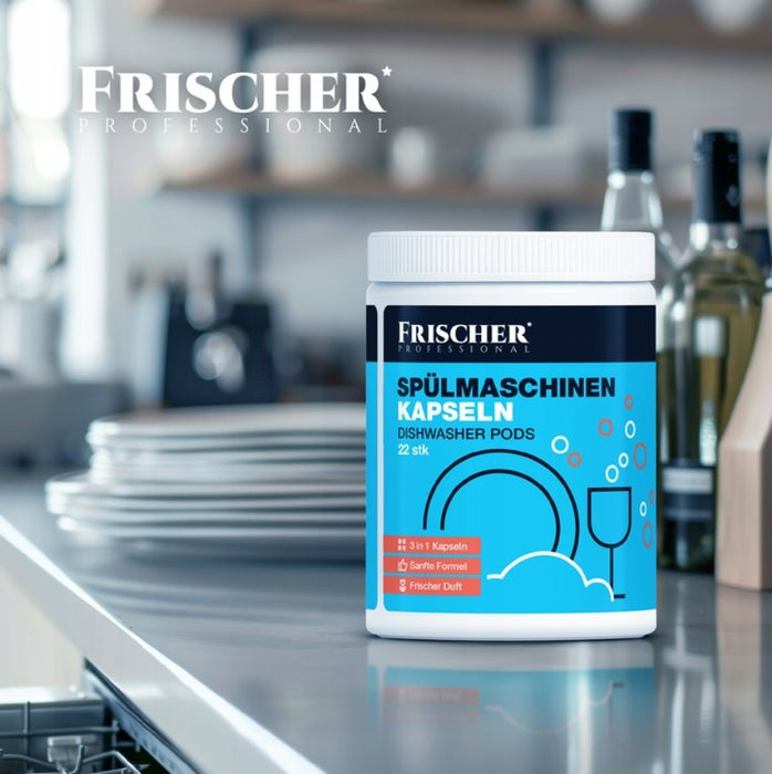 Frischer 3-in-1 dishwasher capsules, 22 pieces