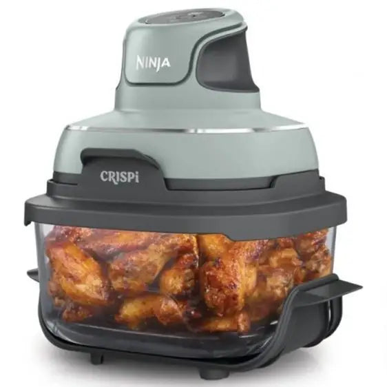 Fryer NINJA Crispi 4-in-1 Portable Glass Air Fryer FN101EUSG 3.8 l Sage Green - Здравословно хранене<<<Малки