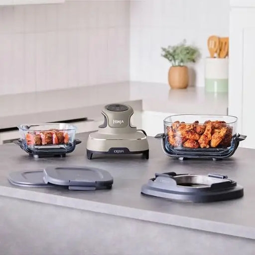 Fryer NINJA Crispi 4-in-1 Portable Glass Air Fryer FN101EUST 3.8 l Stone - Здравословно хранене<<<Малки