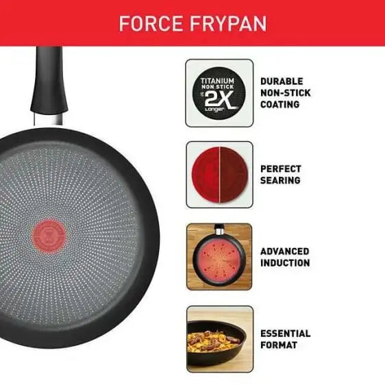Frying pan TEFAL Force 20 cm. C2920253 - Съдове за готвене<<<TEFAL домакински прибори и