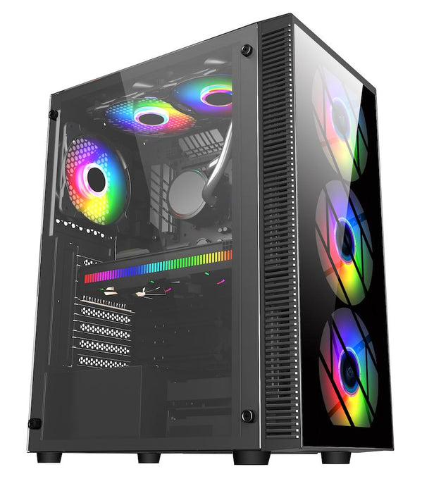Box FSP CMT192 TG ATX Mid Tower, Black