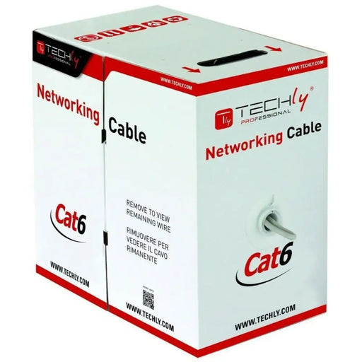 FTP Category 6 Rigid Network Cable Techly 022595 Grey 305 m - Мрежови кабели<<<Компютър Кабели и адаптери<<<Компютри|