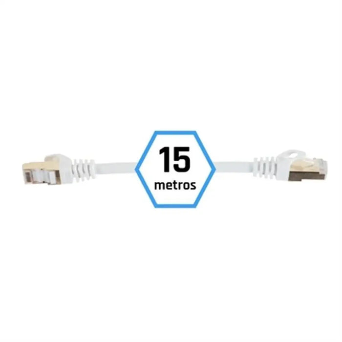 FTP Category 7 Rigid Network Cable iggual IGG318614 White 15 m - Компютър Кабели и адаптери<<<Компютри|