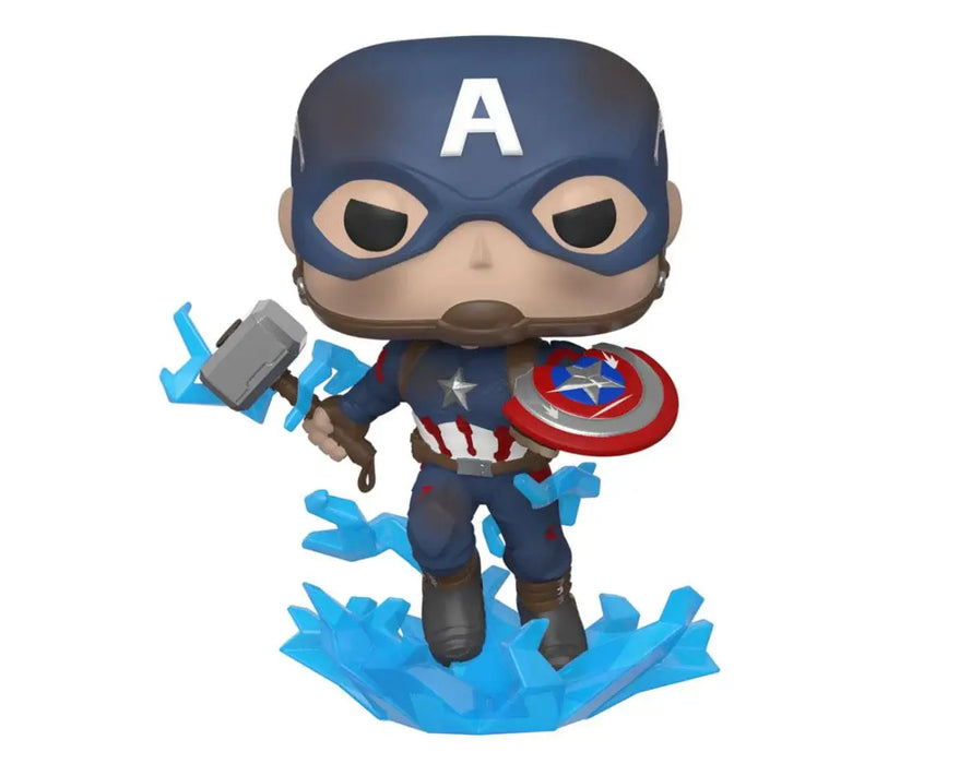 Funko Pop! Marvel: Avengers Endgame - Captain America With Broken Shield & Mjolnir #573