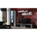 Furniture set SOHO 1 (RTV180 cabinet + S1 cabinet + shelves) White/Black Gloss - Modern wall unitsMES-NOW<<<Wall