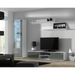 Furniture set SOHO 1 (RTV180 cabinet + S1 cabinet + shelves) White/Grey Gloss - Modern wall unitsMES-NOW<<<Wall