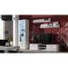 Furniture set SOHO 1 (RTV180 cabinet + S1 cabinet + shelves) White/White Gloss - Modern wall unitsMES-NOW<<<Wall