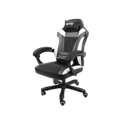 Fury Gaming Chair Avenger M+ Black-White - Геймърски столове<<<FURY компютърна периферия<<<FURY<<<PolyComp&&&Геймърски