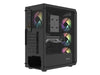 Fury PC Case Shobo SH4F RGB Midi Tower Window Black - Кутии за компютър<<<FURY компютърна