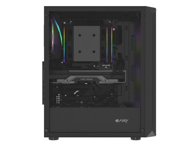 Fury PC Case Shobo SH4F RGB Midi Tower Window Black - Кутии за компютър<<<FURY компютърна